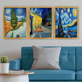 Wallity Cuadro Decorativo Enmarcado 3 Piezas UN78512_3545 35x45 cm